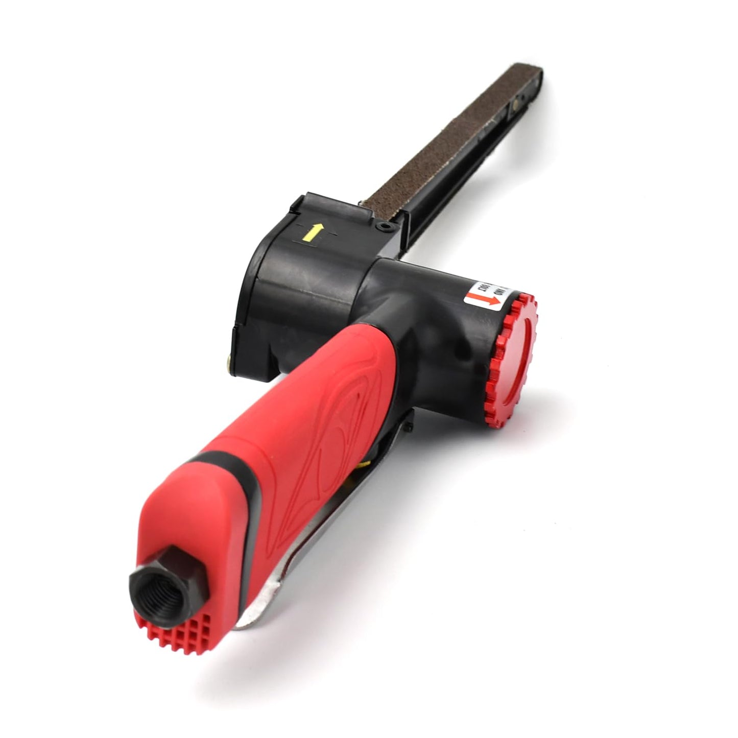 Air Belt Sander 1/2" x 24" Handheld Angle Grinder Belt Sander For Wood Aluminium Iron Steel Metal Polishing DIY Surface Treatment Tool 20000RPM