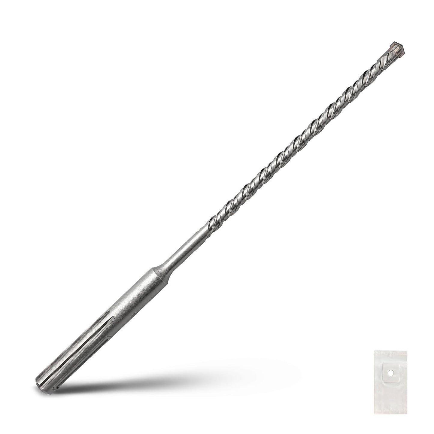 2 x 23.6 inch SDS Max Rotary Hammer Drill Bit, 50x600mm Carbide Tip Masonry Drill Bit,Concrete Drill Bit for Masonry, Brick, Stone, Concrete (Length :600mm / 23.6 inch, 50mm (2 in) Diameter)