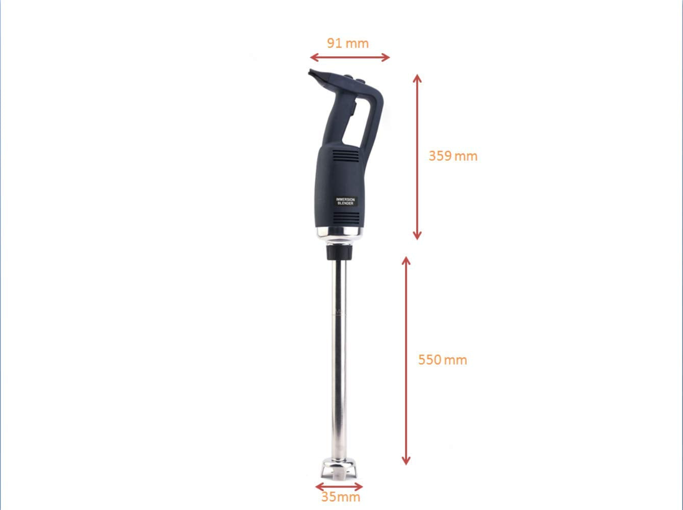 Li Bai Heavy Duty Big Stix Immersion Blender Handheld Kitchen, 22 in Hand Blenders for Kitchen, Commercial Mixer Electric, 500W Removable Shaft 2500rpm to 15000rpm, Emulsifier Blender Handheld