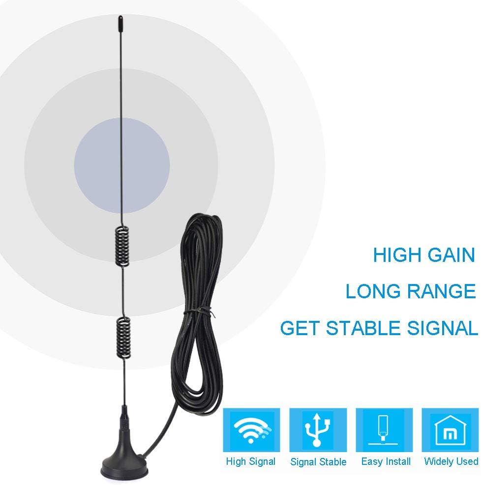 BINGFU VHF UHF Ham Amateur Radio Police Scanner Antenna Magnetic Base BNC Male Antenna Compatible with Uniden Bearcat
