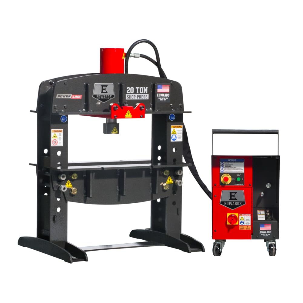 Edwards 20-Ton Shop Press, Portable Power Unit, 230V 1Ph (HAT2010)