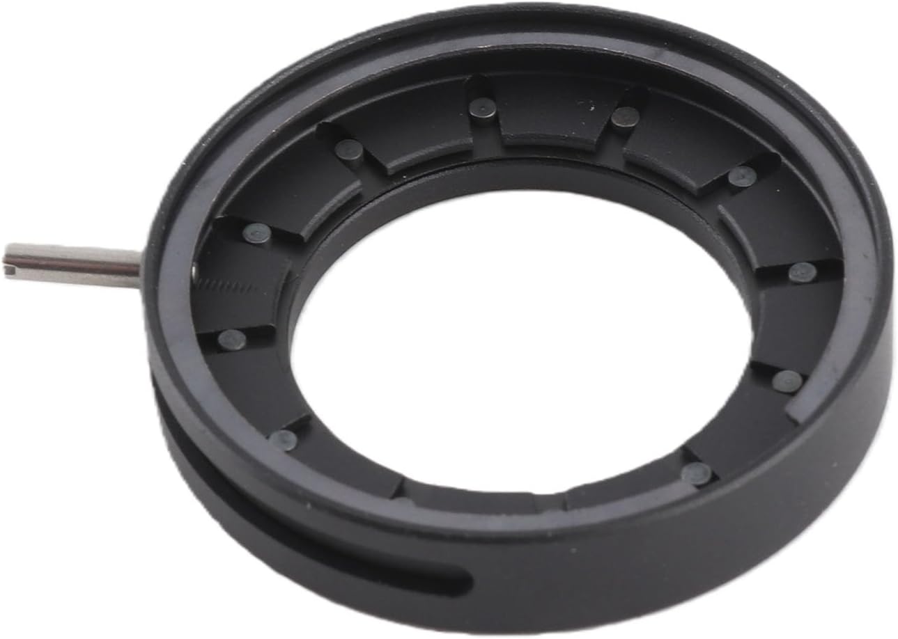 Fafeicy 14 Adjustable Aperture Diaphragm for Microscope, Optical Diaphragm with Blades Metal Lens, Microscope Accessory