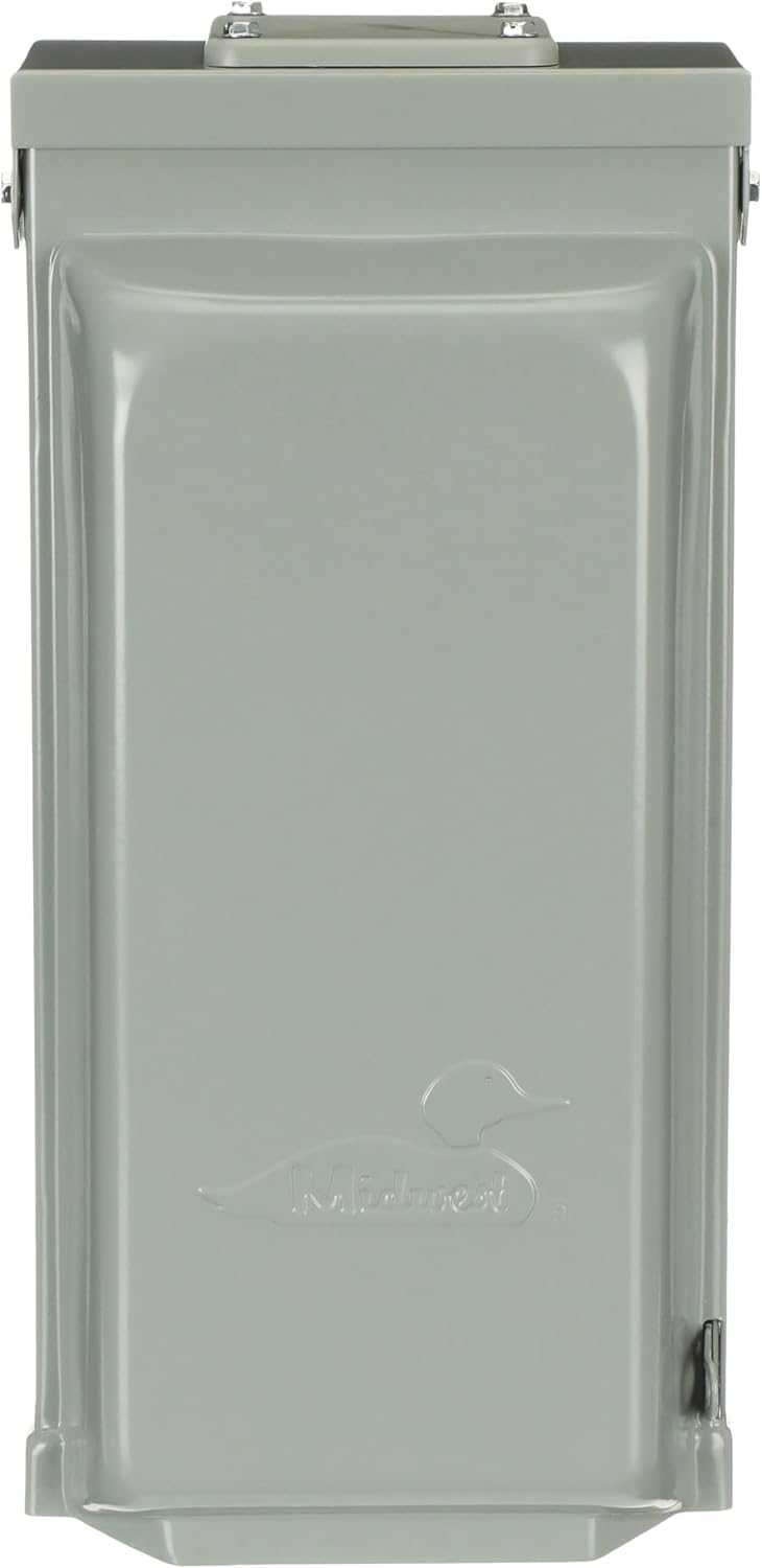 Midwest 50-20 Amp • RV/EV Power Outlet Panel W/ 20A GFCI RECPT 70 AMP - U055C010P RV Surface Mount Panel • 120/240 VAC
