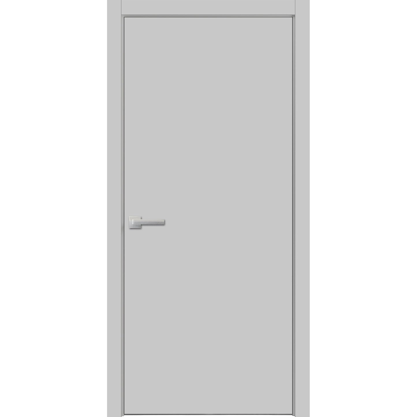 Sartodoors PLANUM 0010 | 32 x 84 | Matte Grey Interior Single Swing Door with No Glass | Solid Wood with Honeycomb Door in Modern Style | Hardware Included