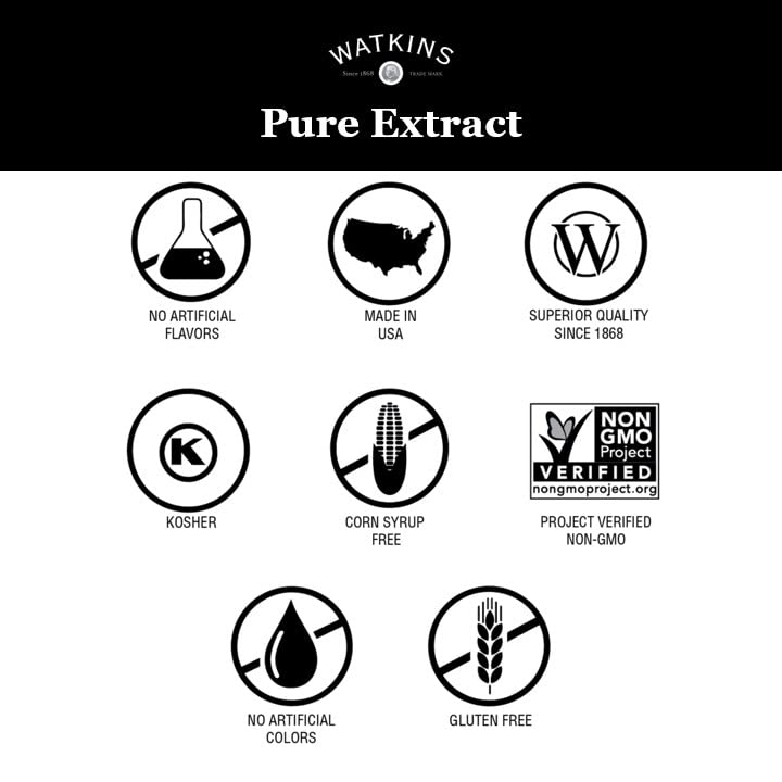 Watkins Pure Almond Extract - 11 oz Bottle for Baking & Flavoring | Natural Ingredients