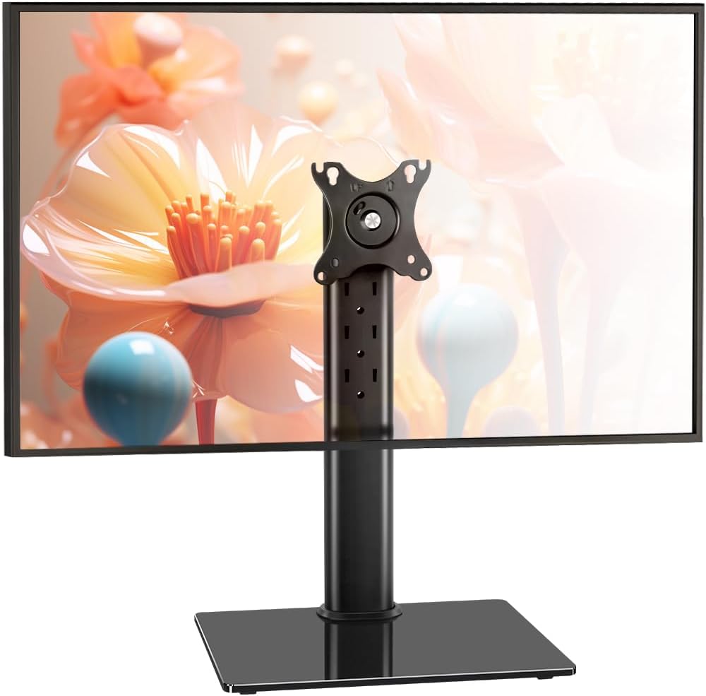 BFTOU 13"32" 5 80x80mm/95x95mm 77lbs Monitor Stand for Screens Swivel Computer Monitor Holder Freestanding Height