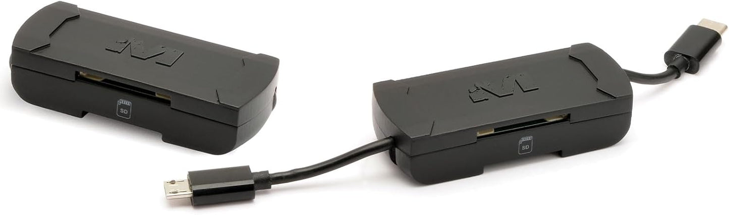 MUDDY 2-in-1 Memory Card Reader for Micro USB & USB-C Devices