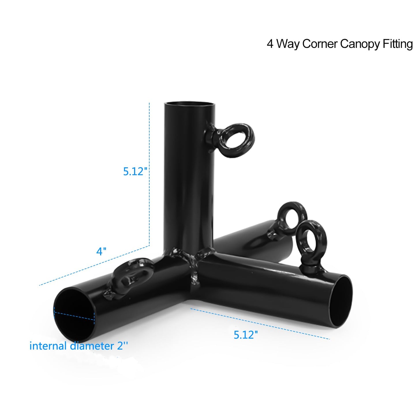 Aoneky 2 Inch Heavy Duty Steel Pipe Corner Connector Kit for 35FT Batting Cage Frame, Fittings for Baseball Softball Backyard Practice Structure