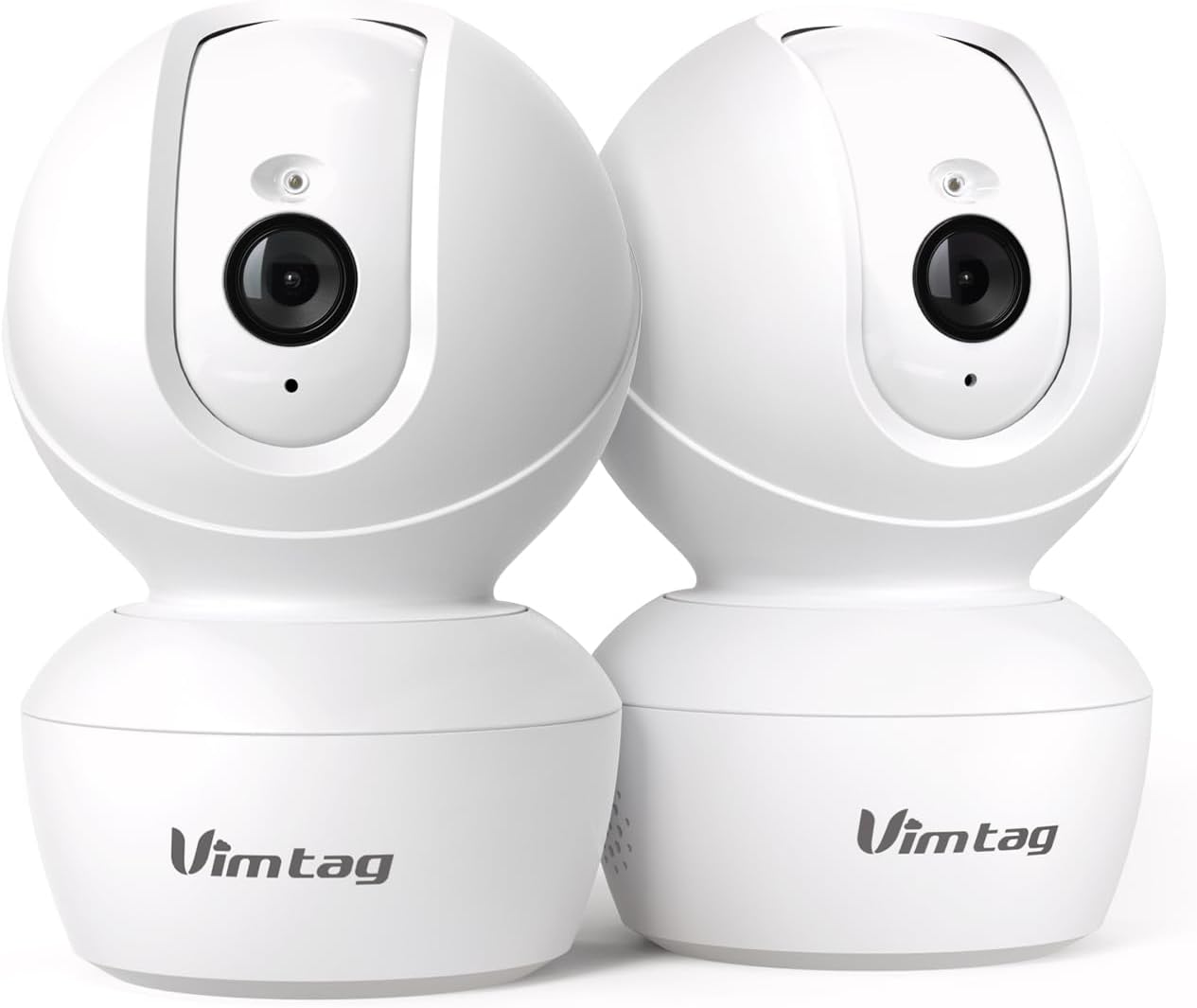 VIMTAG 4MP 5G 360 2-Way 24/7 2Pack Indoor Camera, Dog Camera with Speaker Pan View, Cameras for Home Security Pet Baby