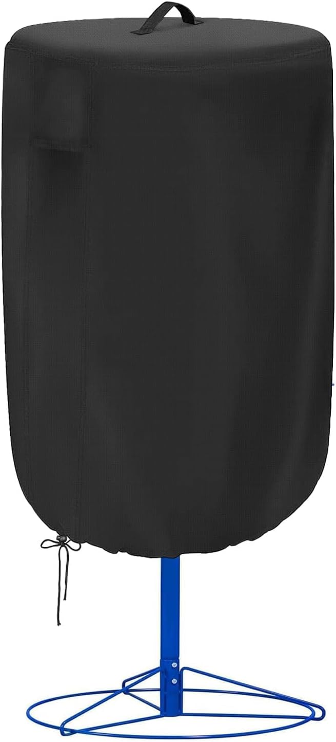 Disc Golf Basket Cover Outdoor Waterproof Chain Universal Flying Disc Golf Practice Basket Covers Dustproof Anti-UV 26" D x 35" H Black