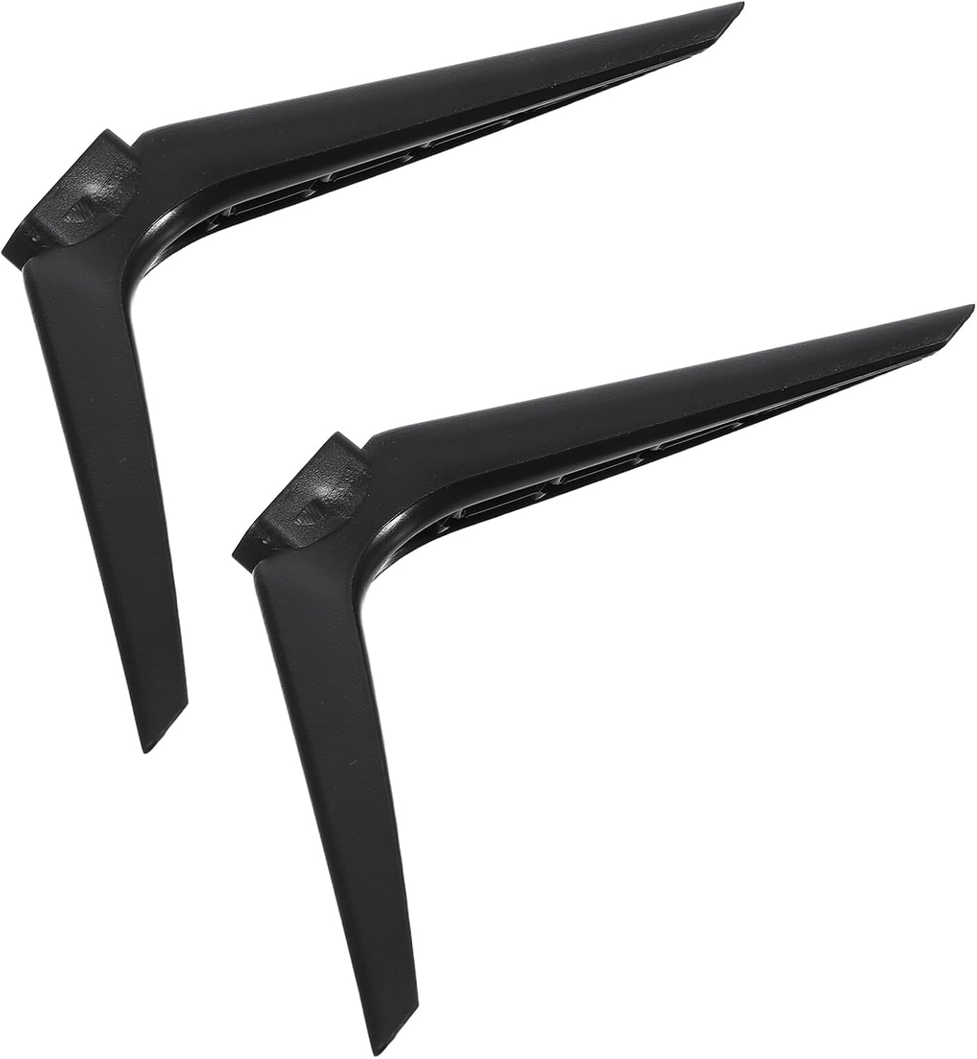 VILLCASE 15mm No-Drill Tv Stand Pedestal Support with Dual-Hole Plastic Feet, Television Mount Stand Bracket for Living