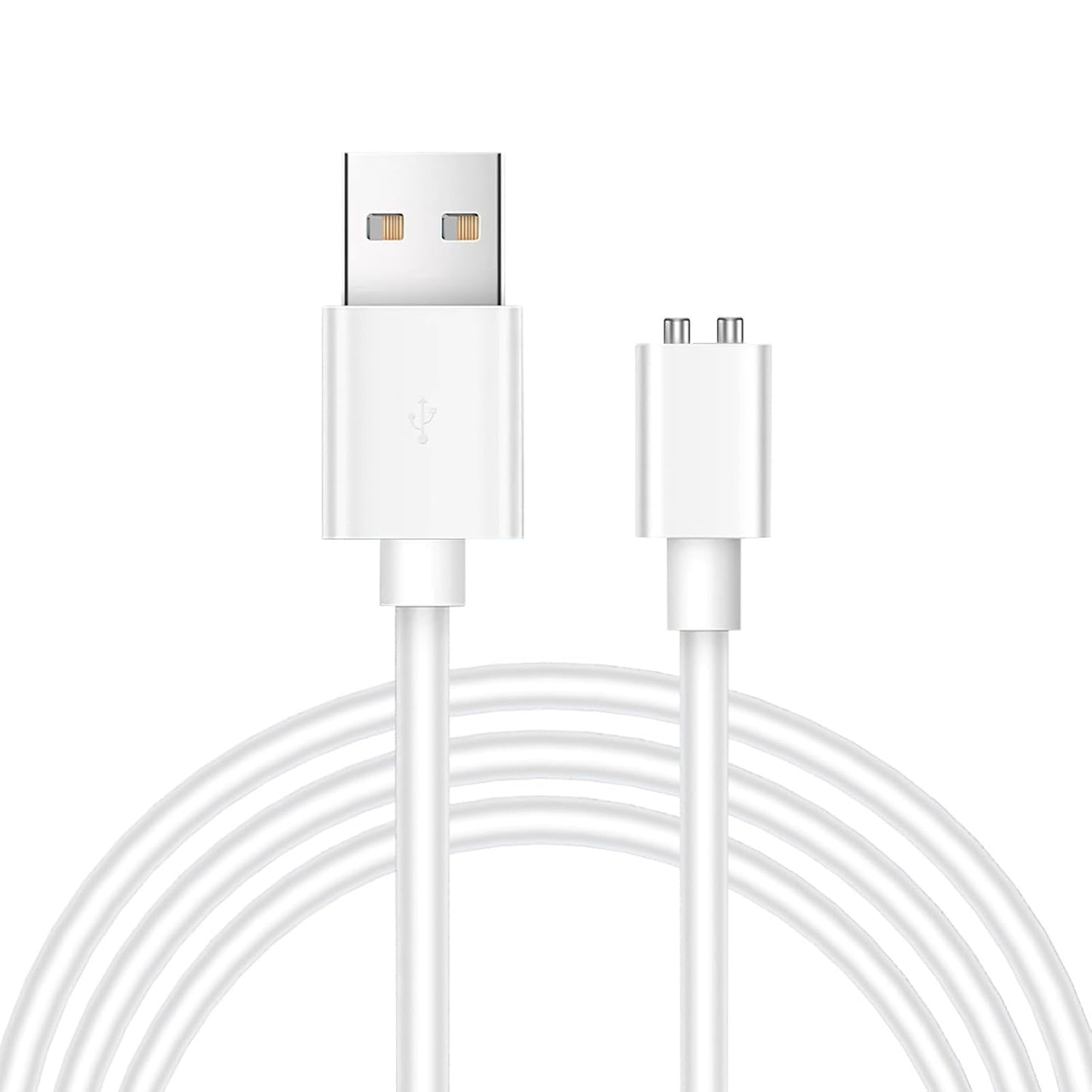 Vebaisa 5mm 2.7ft Cleanser-2 (5mm-White) Magnetic USB DC Charger Cable, Replacement Charging Cord for Rechargeable