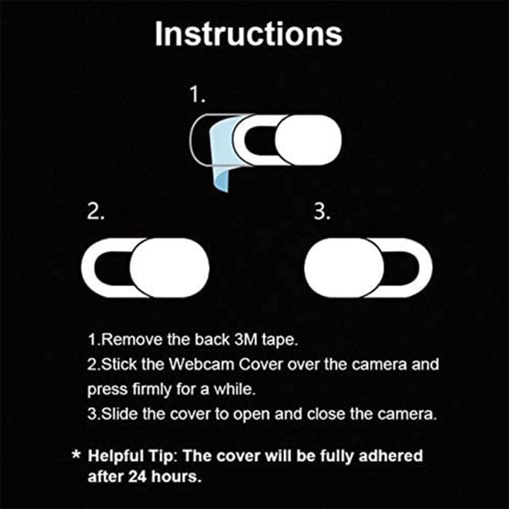 Much Hotter (6 Pack), 0.03 inch Webcam Cover Ultra Thin Laptop Camera Cover Slide for iPhone iPad MacBook Pro Computer