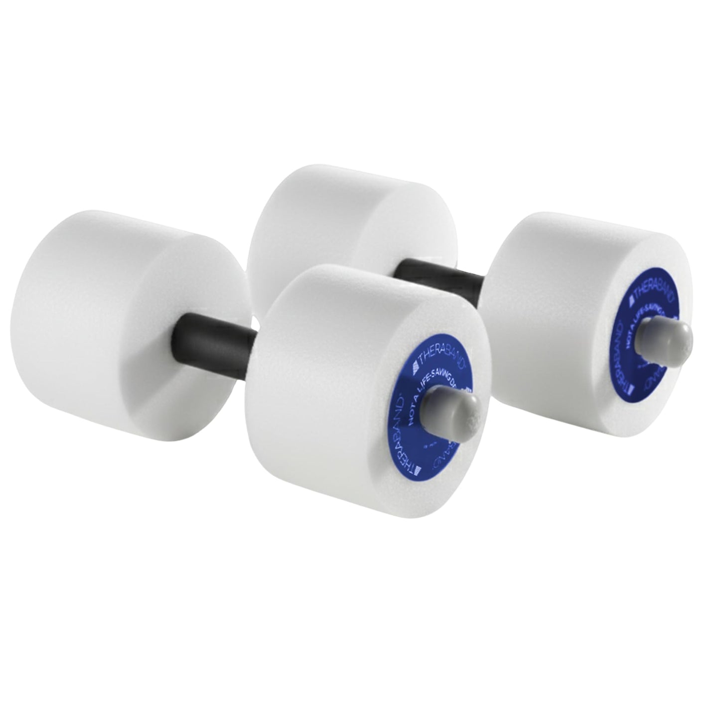 THERABAND Water Weights, Aquatic Dumbbells for Pool Fitness, Pair, Blue Heavy Resistance Level, for Pool Exercise and Water Aerobics for Adults, Foam Pool Weights for Therapy and Fitness Workouts