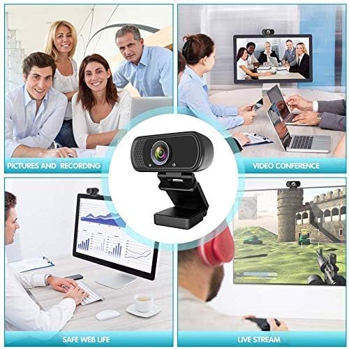 ZIQIAN 1080p 110 2,Video Webcam HD ,Live Streaming HD Camera with Stereo Microphone, PC Desktop or Laptop USB Webcam