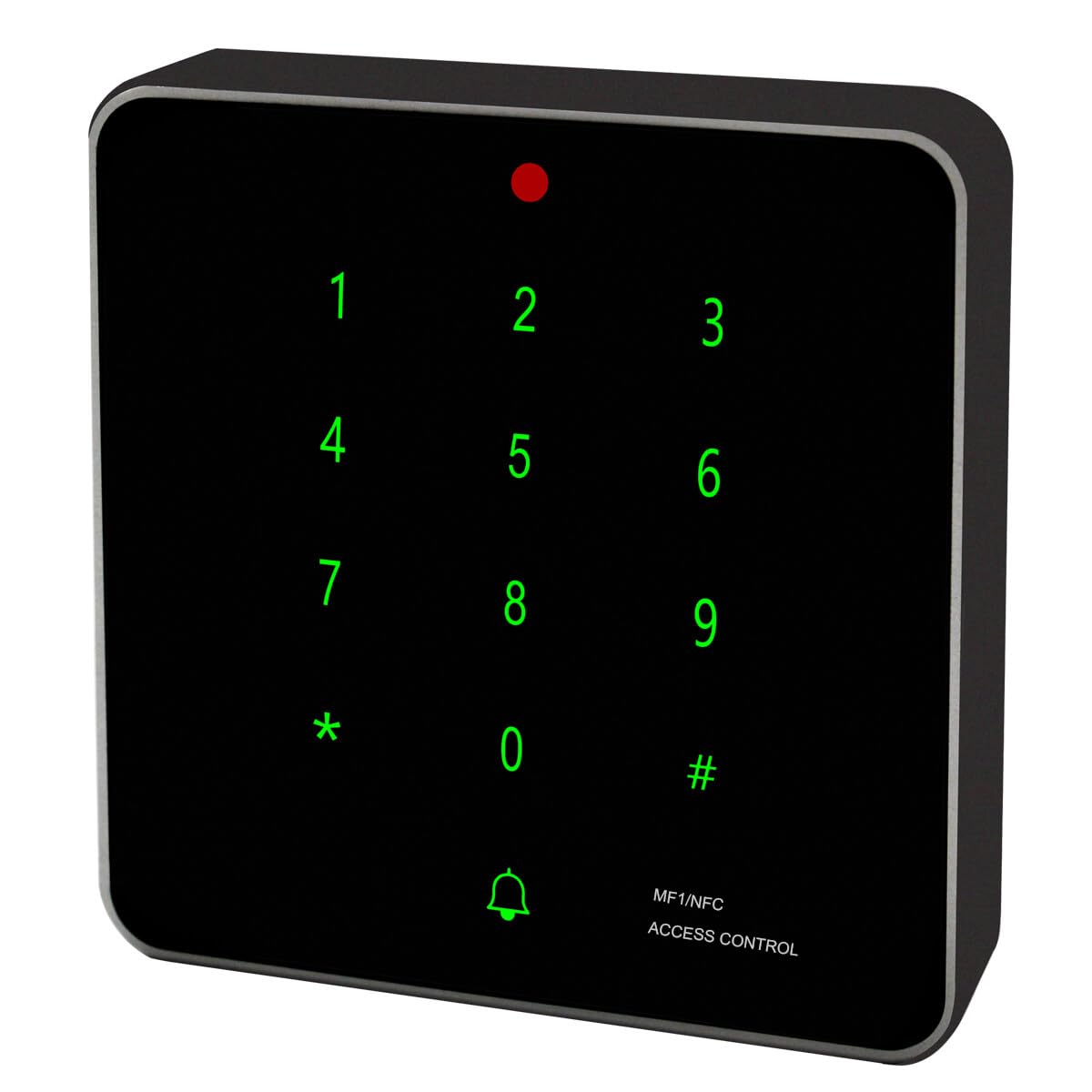 Electric Magnetic Lock Kit 1200lb Electromagnetic Lock Waterproof RFID Keypad with Press to Exit Button Doorbell Chime and Remote Control for Door Access System