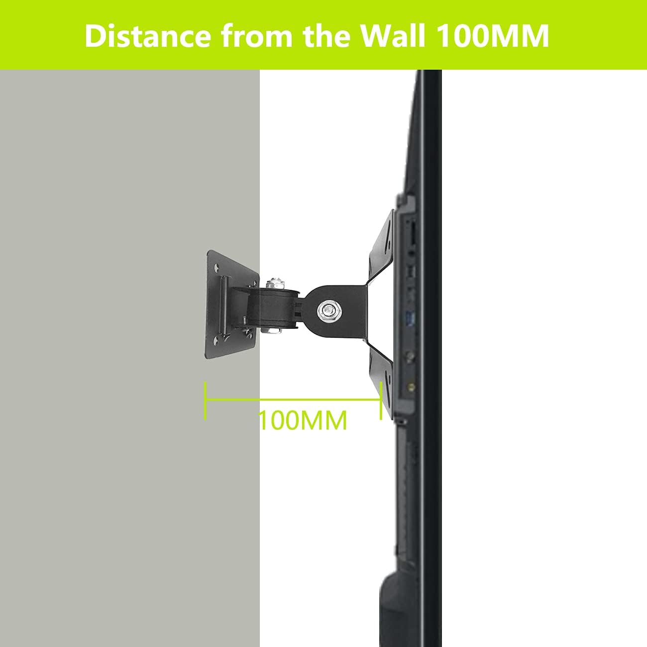 Tengsun 14-27 Inch Screens,75 100 40lb (14''-24'') Wall Mount TV Monitor Bracket with Tilts and Extends for Most LED