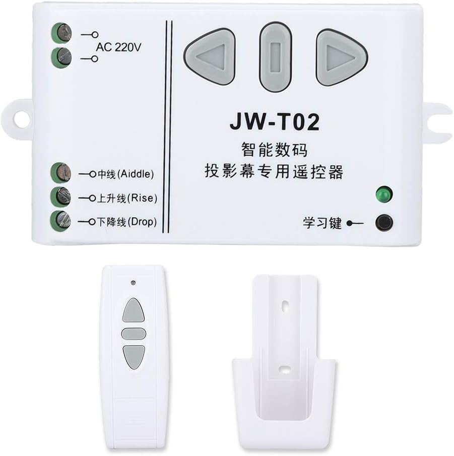 Mugast Control(433Mhz) Projector Screen Projection Screen Up Down Reversing Controller with Remote