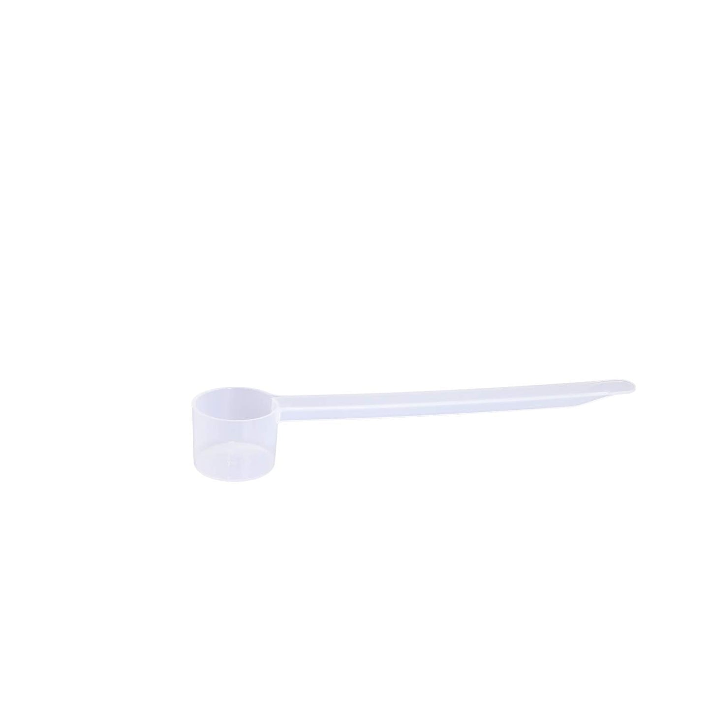 Plastic Measuring Scoop, 1/2 Tablespoon (7.5 cc | 1.5 tsp | 7.5 mL) Long Handle Spoons for Powders, Granules, Coffee, Pet Food, Baking Supplies, Protein and Other Dry Goods, BPA Free (Set of 100)