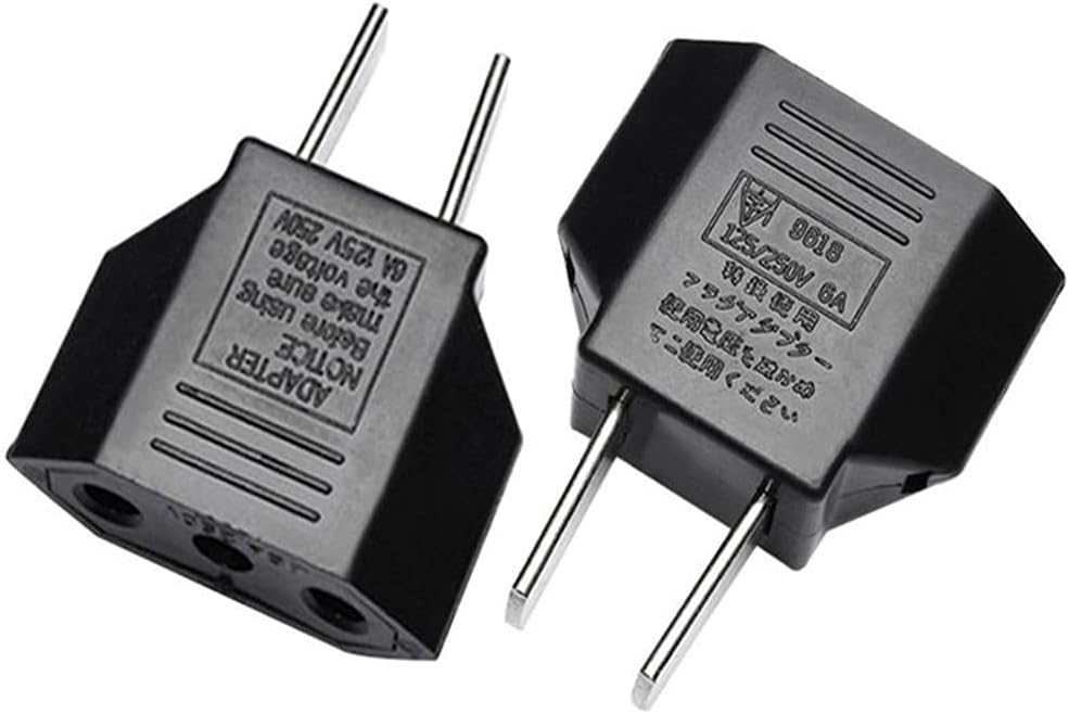 ALINNA (1 Pack) GRLRCR EU Europe to US USA America Travel Plug Adapter AC Outlet Power Converter