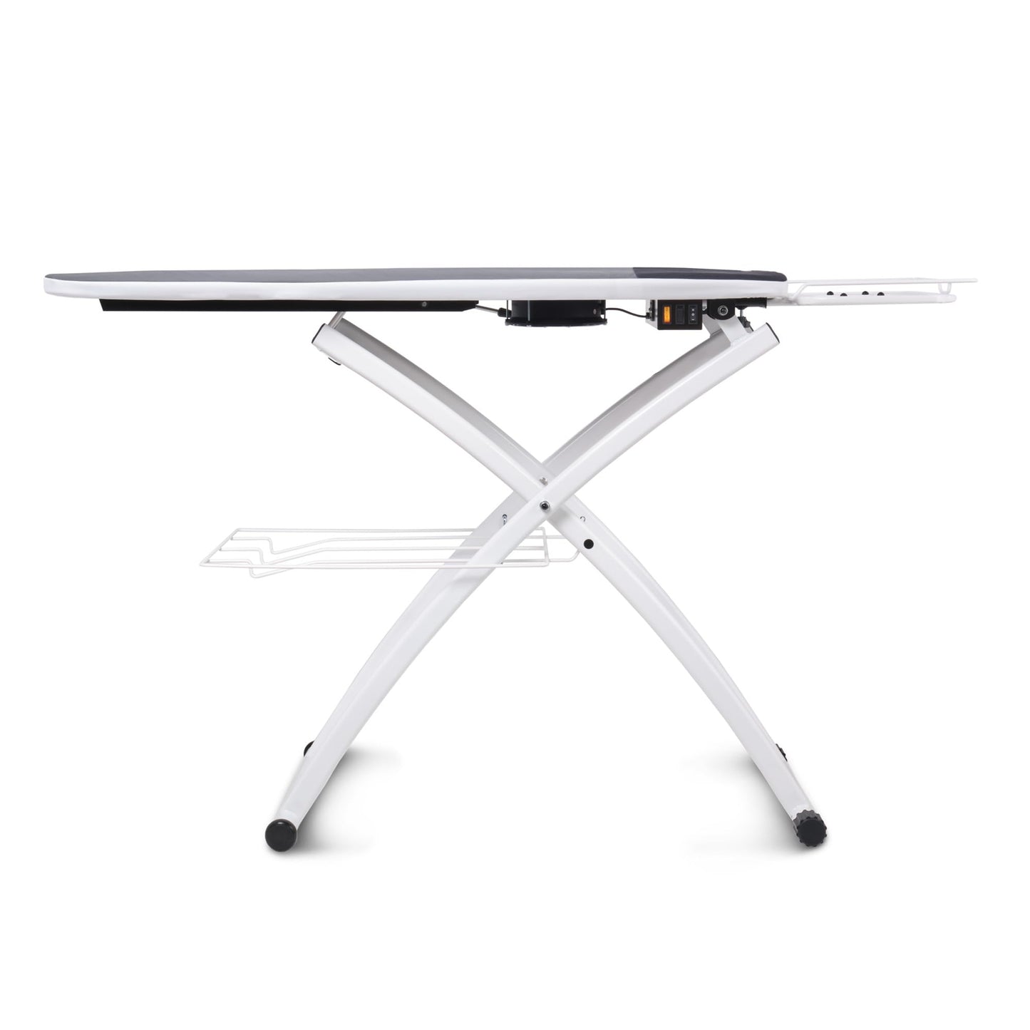 Reliable 600VB Professional Vacuum and Up-Air Pressing Table, Ironing Board with Vera Foam Cover, Conex Heat-Resistant Zone, Foot Pedal, Heated Surface, Quick Fold, Adjustable Height, Made in Italy