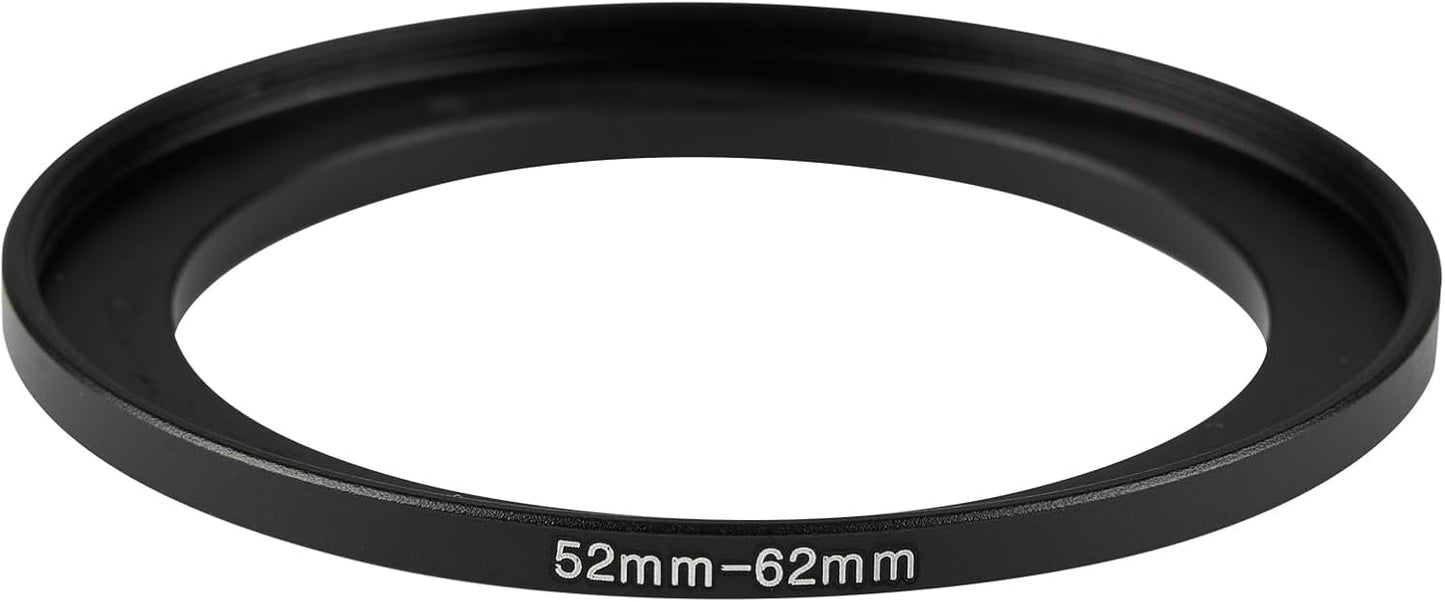 JOYTOLIN 52-62mm Metal Step-Up/Down Ring Adapter Compatible with Mirrorless Cameras DSLR Lens, UV CPL ND Filter Thread