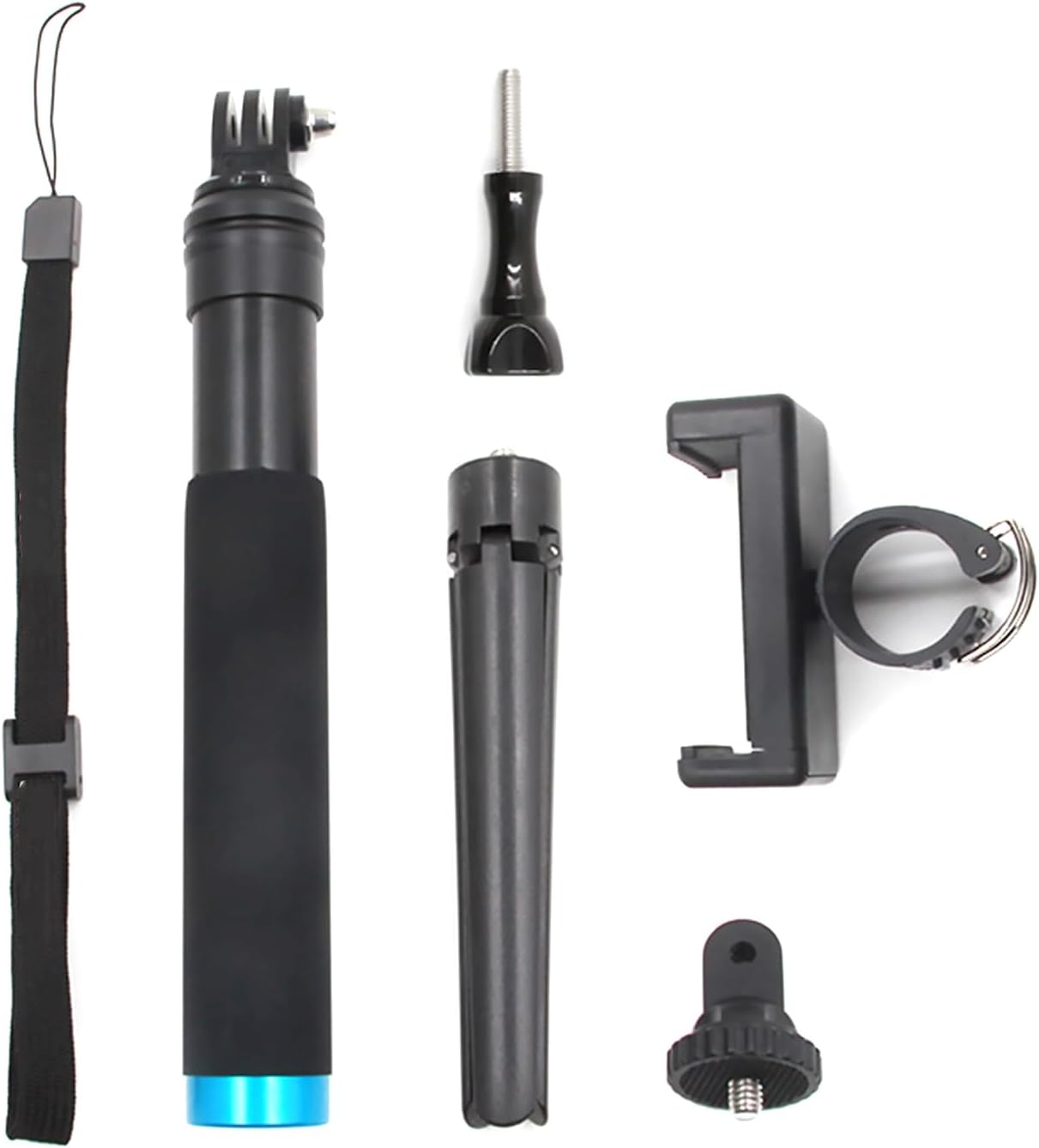 MLKOSS 7 6 5 4 Camera Stick Handheld Selfie Stick+Tripod Mount+Phone Clip+ Strap Stand Holder for Hero Series Parts