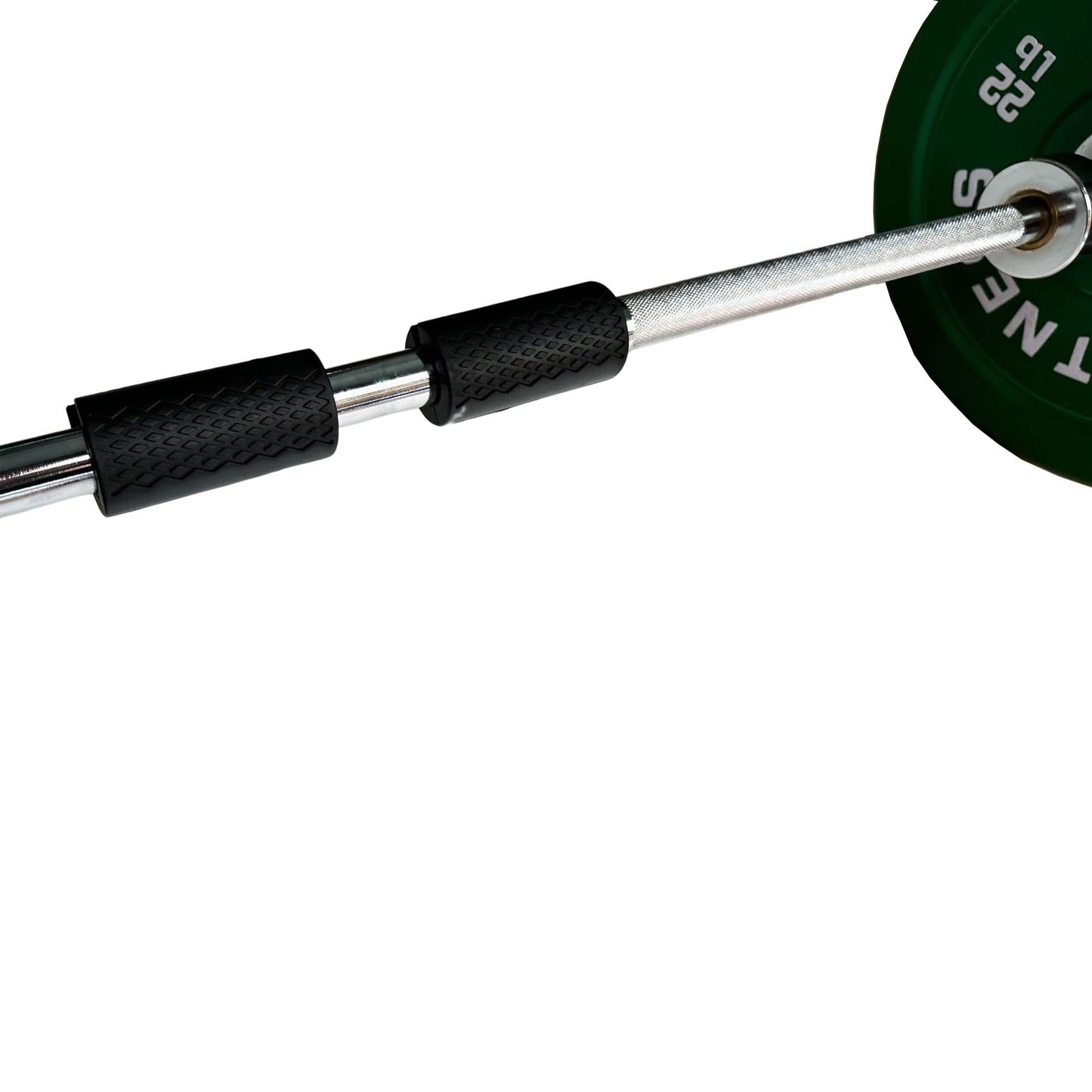 yuhqc Weight Bar Grips Fit Standard Barbell, Dumbell Handles, Thick Bar Training Adapter for Weightlifting & Cable Attachments Fitness Training Rope Grips for Body Arm Forearm Builder Strength (Black)
