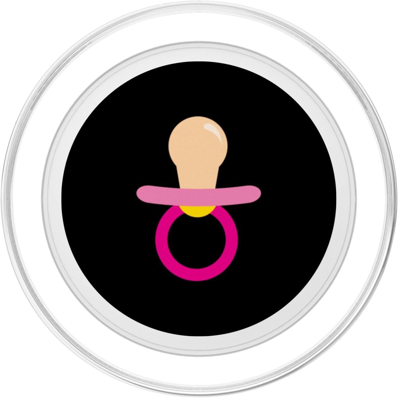 Baby Pacifier Pink Cute Funny Childs Kids Gift Baby Pacifier PopSockets MagSafe PopGrip for iPhone