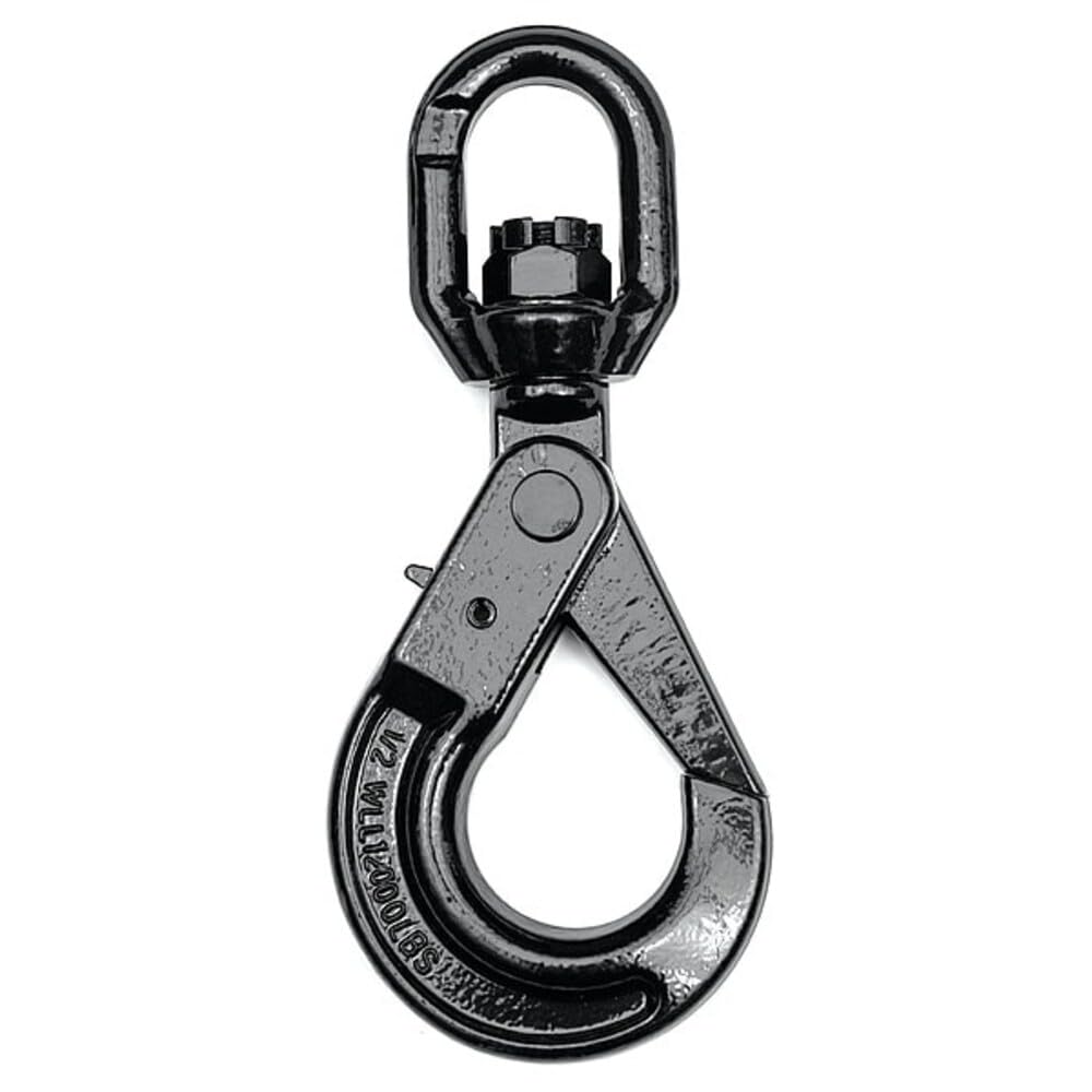 Slip Hook, Steel, G80, Swivel, 12000 lb.