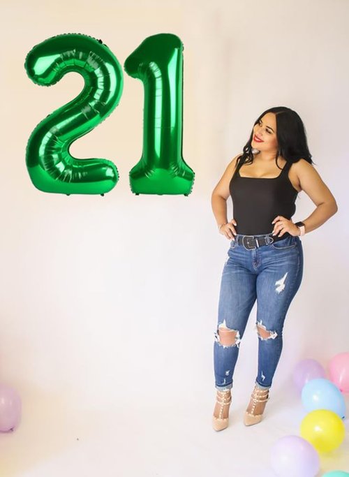 Balloon Numbers - 40 Inch Dark Green Number Balloons for 5th Birthday & Wedding Decor