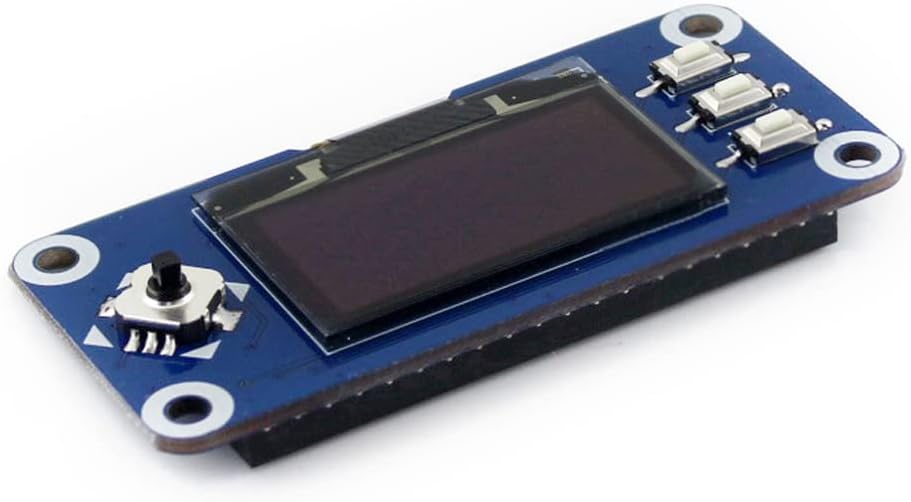 1.3inch 128x64 Communicating I2C Waveshare OLED Display HAT for Raspberry Pi Pixels with Embedded Controller via SPI