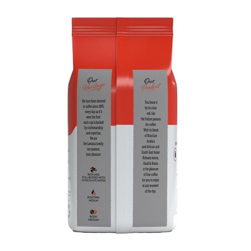 Lavazza Qualità Rossa Whole Bean Coffee - Medium Roast Arabica & Robusta Blend, 2.2 lb Bag