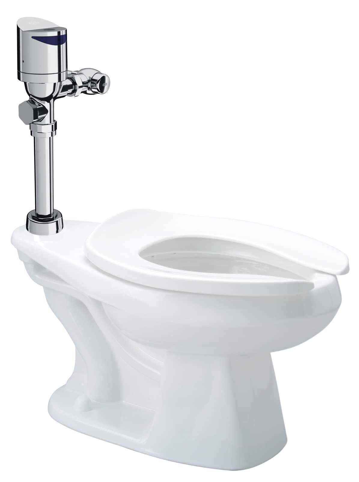 Zurn Sensor 12 in. Rough in Floor Mounted Elongated Toilet System Top Mount 1.28 GPF Battery Powered Flush Valve in White Z.WC4.S.TM
