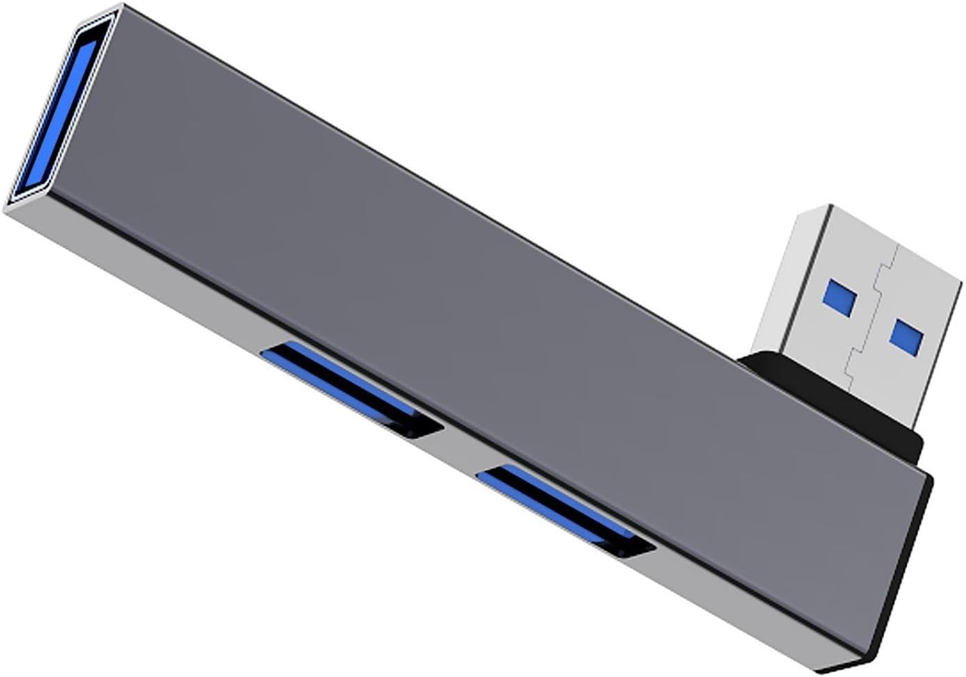 Fowspvzn 90 4 USB3.0 Degree Fast Speed USB C Docking Station Port Hubs Data Transfer for PC Laptop