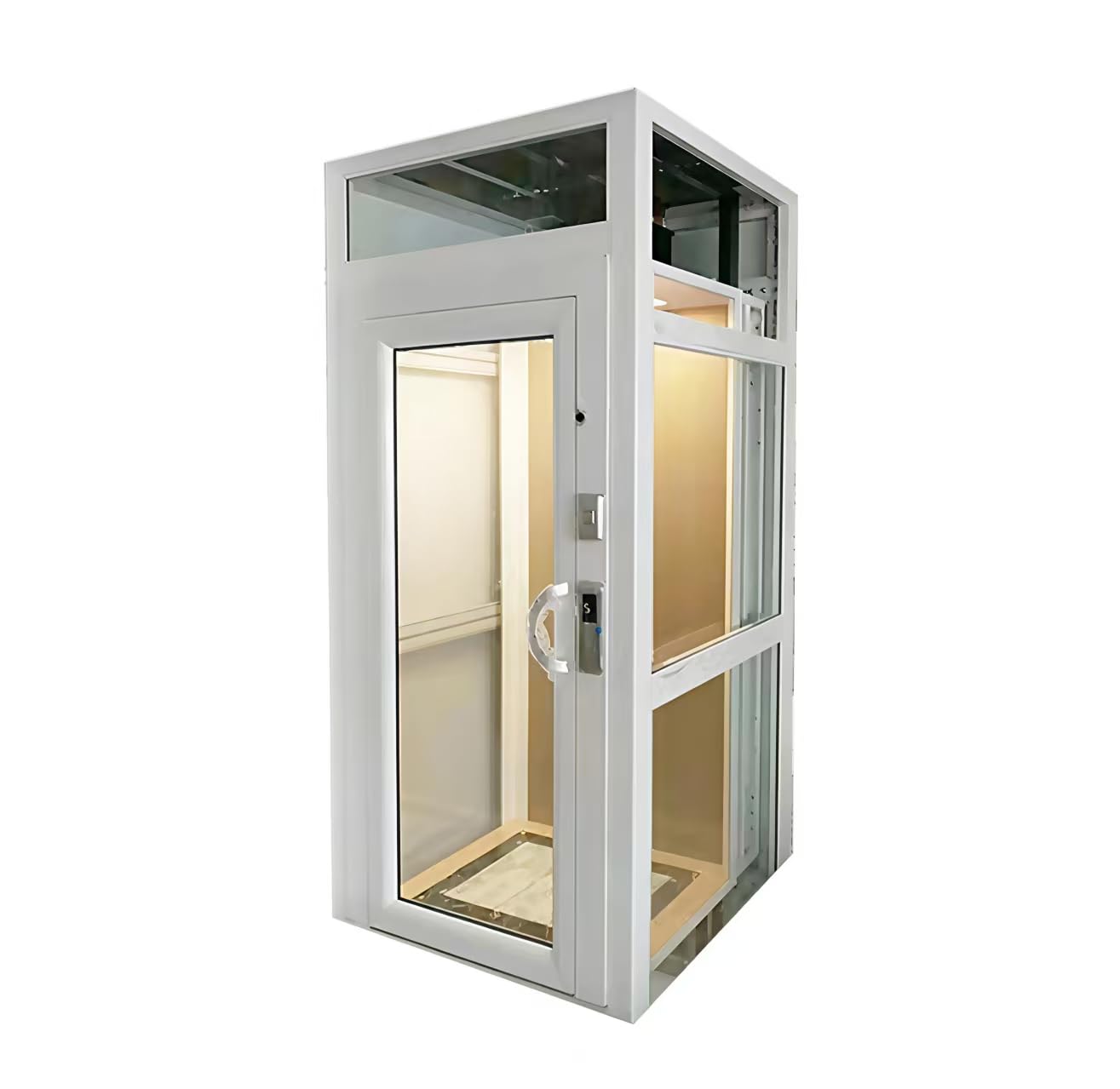Residential Home Elevator Wheelchair Accessible Lift System Seniors Disabled Custom Tailor-Made Compact Space-Saving Design Multi-Floor Indoor Vertical Platform