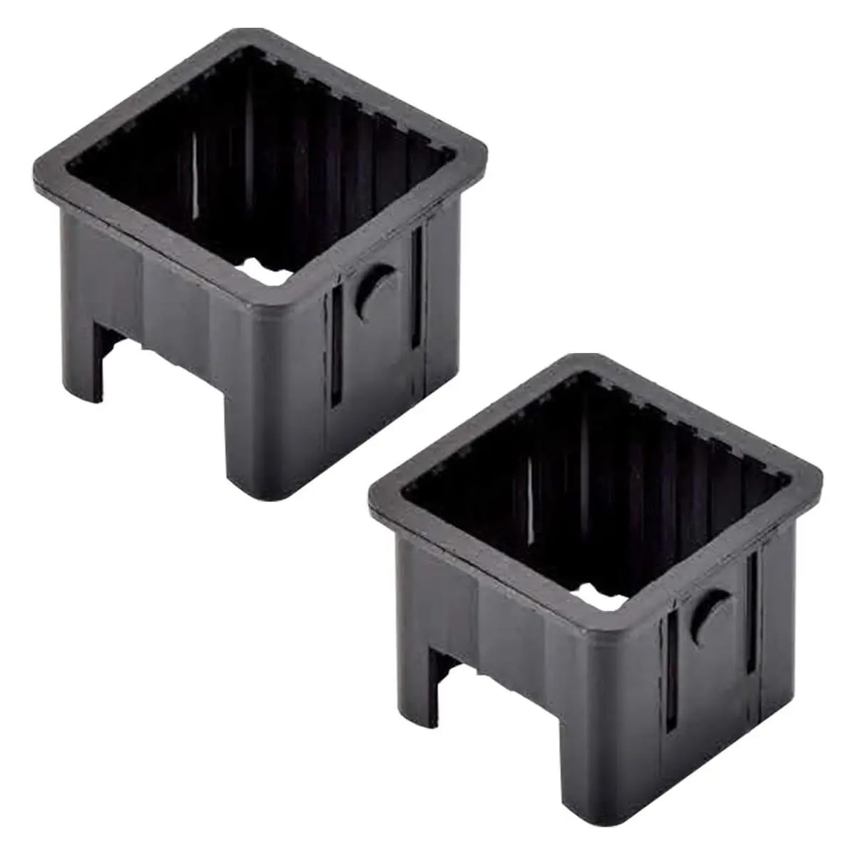 SquEqu 2 Pack Weight Bench Square Tube Inserts Replacement Plastic Square Tubing Insert Adapter for Adjustable Weight Bench Gym Equipment Pully Machine Glute Ham Developer Converter ID 50mm to 40mm
