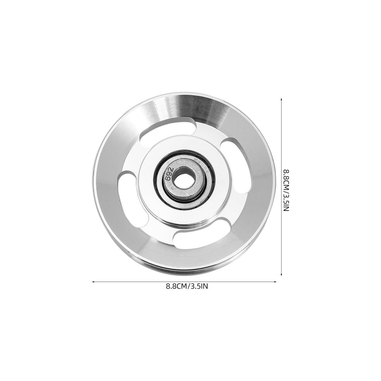 ULTECHNOVO 2-Pack 3.46" Aluminum Alloy Cable Pulley Wheels, Deep-Groove Quiet Bearings for Smooth Home Gym Machine Replacement, Fits LAT Pulldown, Triceps Pushdown & Cable Crossover