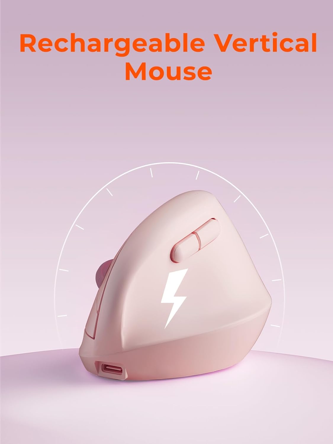 DAREU Hands,2.4GHz 64 Click,3 Ergonomic Vertical Wireless Mouse for Small / BT Dual Mode,Optical Vertical Mice