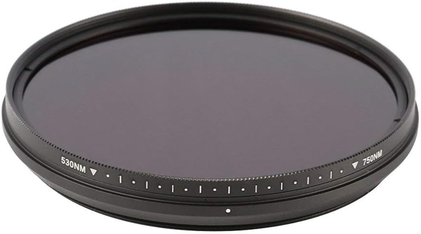 Runshuangyu 62mm 6 1 530nm 750nm in Infrared IR Pass X-Ray Lens Filter, Adjustable to Screw-in Filter for Canon Nikon