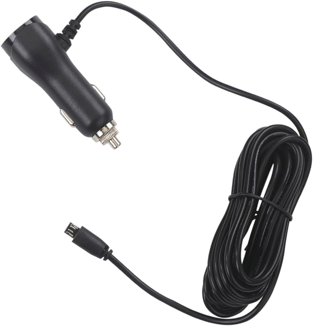 COBRA 12 6 (CA-CLAMICRO-01) SC Smart Dash Cam Series Volt Power Adapter with MicroUSB Cable with Foot Cord
