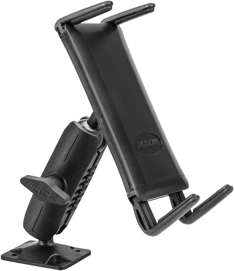 ARKON 7.25 inches Mounts - Car Phone Holder | Secure Grip | Heavy Duty | Drill Base Car Phone Mount | Spring-loaded