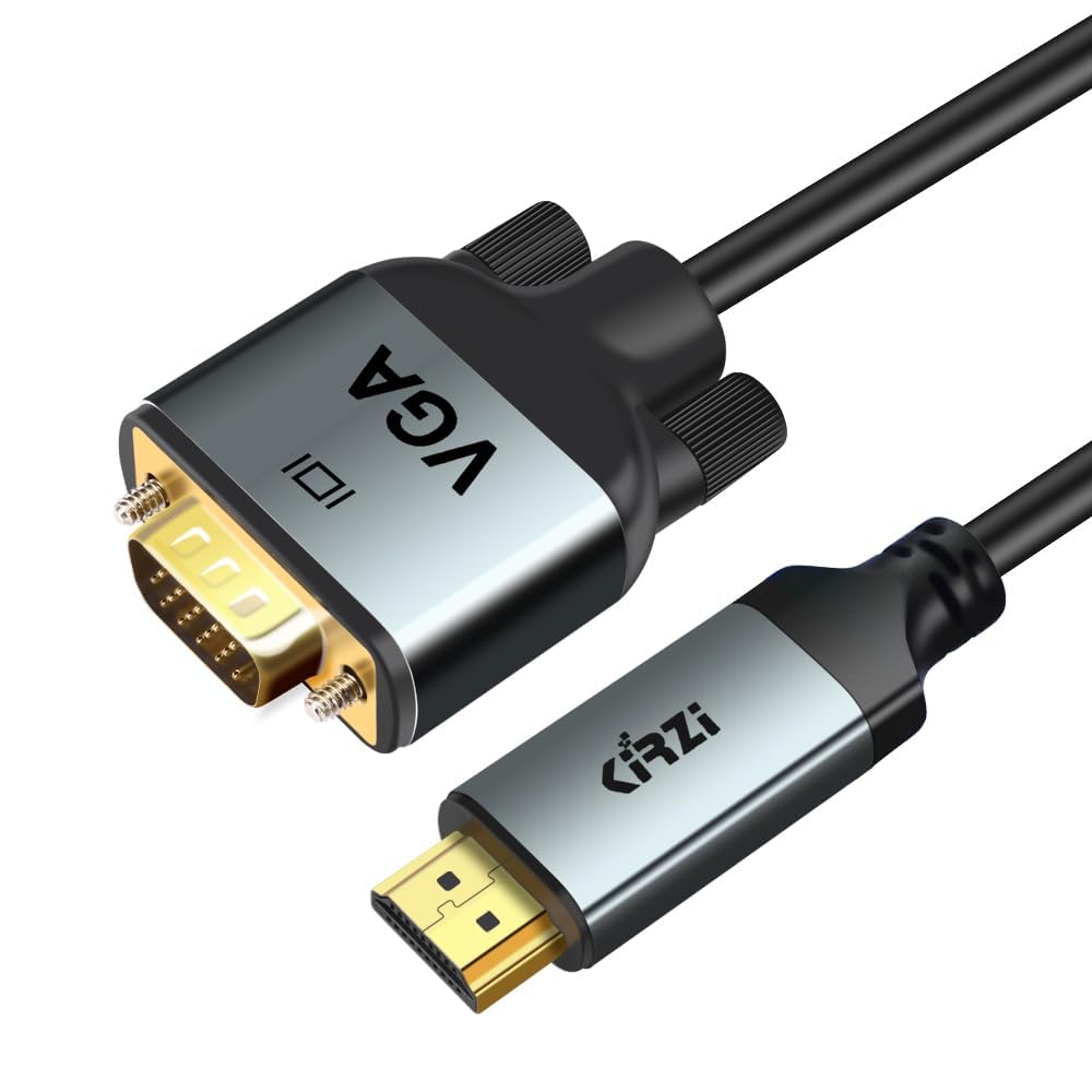 (50ft) HDMI to VGA Cable, Uni-Directional HDMI Computer to VGA Monitor Cable