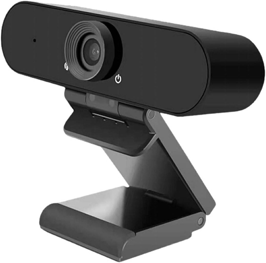 WEUNKNOWN 1080p Webcam with Dual Stereo Microphones & Privacy Cover, Full HD USB Desktop Web Computer Camera with Auto
