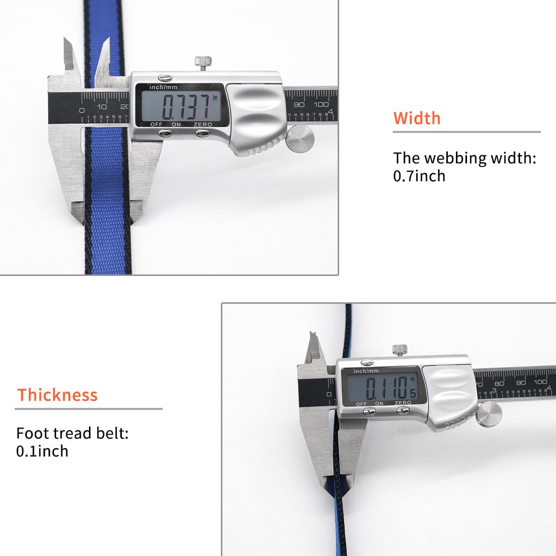 NewDoar 16mm Climbing Sling UIAA CE Certified,23KN EN566 Certified,Climbing Utility Cord Rock Climbing,Creating Anchors System,Rappelling Gear,Perfect for Tree Work(Blue 48" 1pcs)