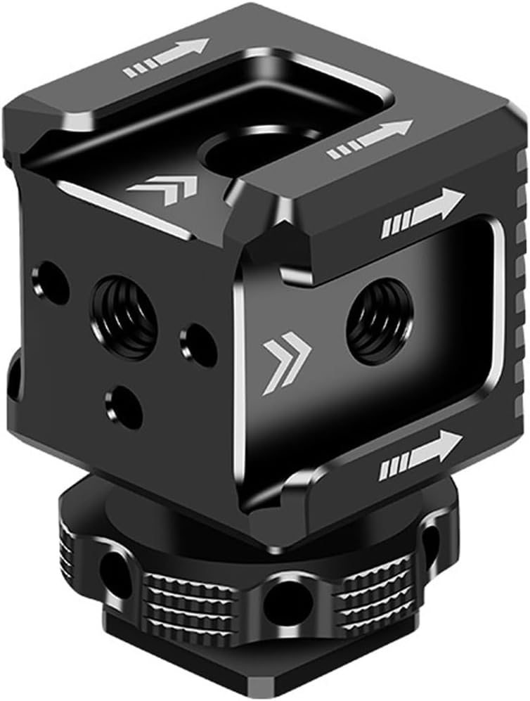 Cold Shoe Mount Adapter,Cold Shoe Extension - Triple Shoe Mount Extender for Camera,Monitor,Flash Accessories, Bracket