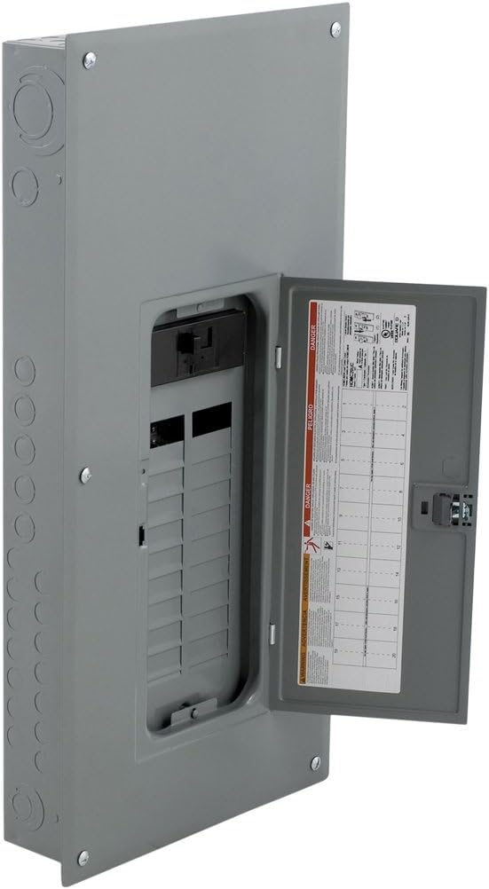 Square D - HOM2040M200PC Square D Convertible Mains (Breaker) Load Center, 120/240 Vac, 200 A, 1 Phases, 22000 Air Interrupt