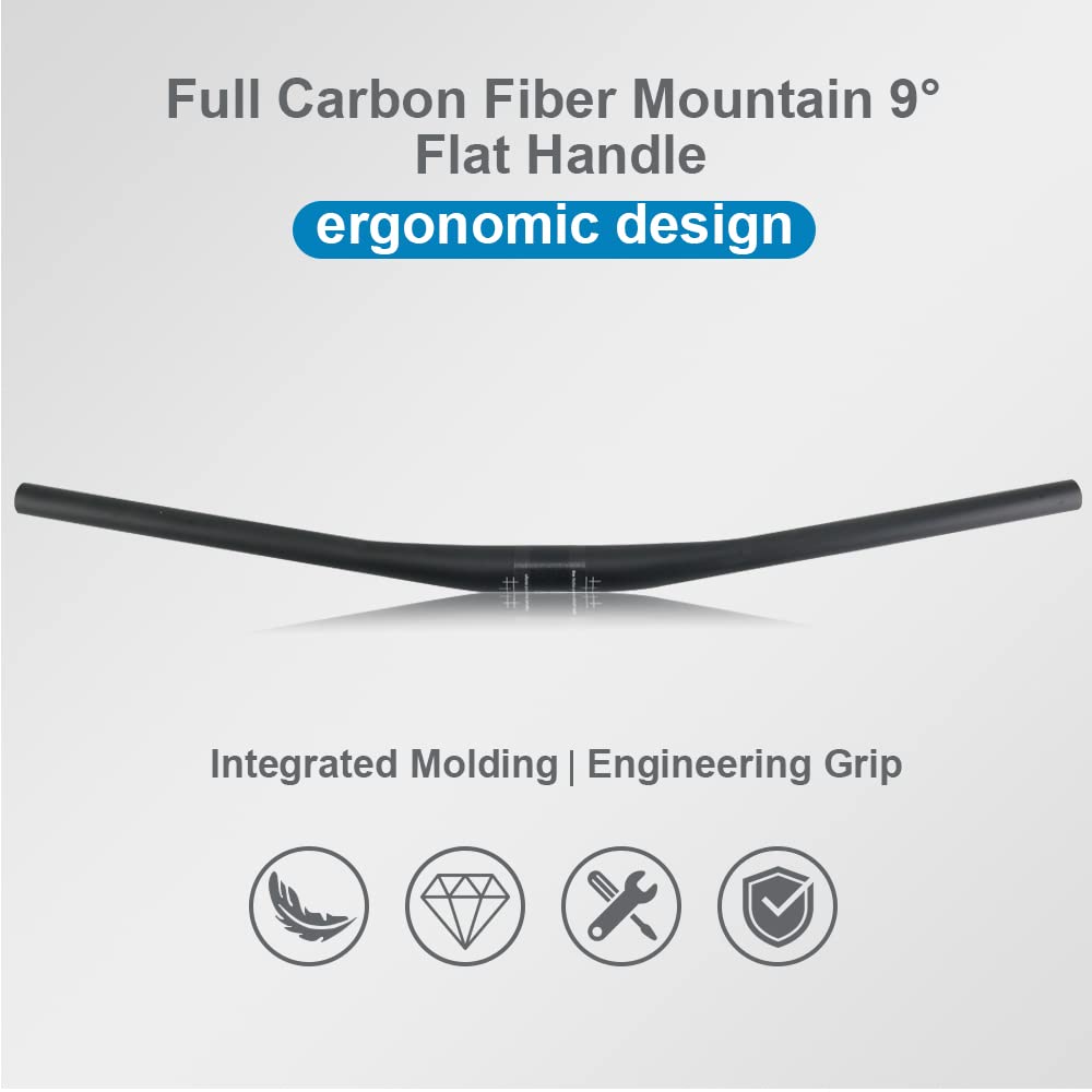 31.8 handlebar, mtb carbon handlebar, carbon handlebars mountain bike, RXL SL straight handle bars for bike mountain bike bars 1-1/4" 31.8 backsweep 9° flat handle bar downhill bicycle UD matte 720mm