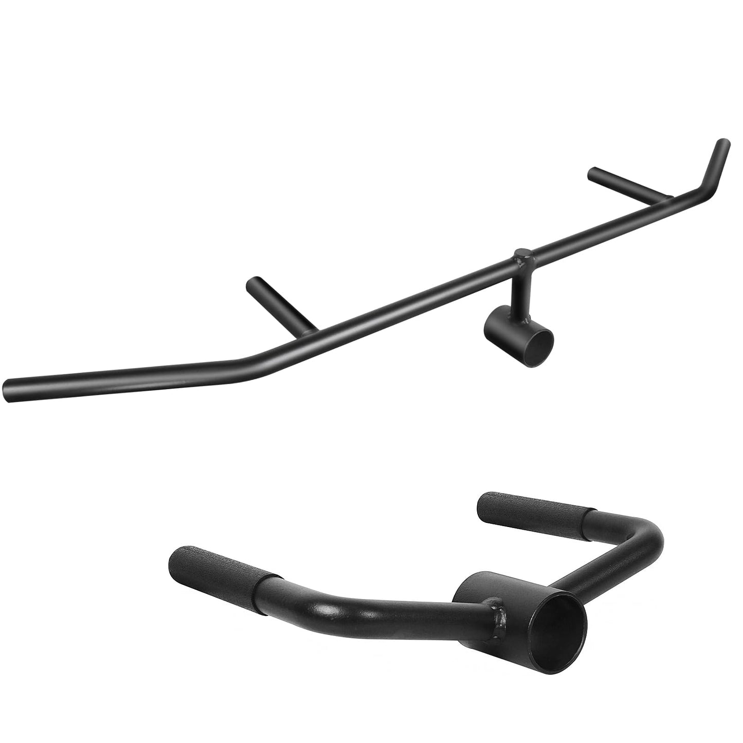 Luwint T Bar and V Bar Row Handle Set, 2 in 1 Landmine Attachment for 2 Inch Olympic Bars, Solid Steel Multi-Grip T-Bar & Angled V-Bar for Home Gym, Rows, Presses