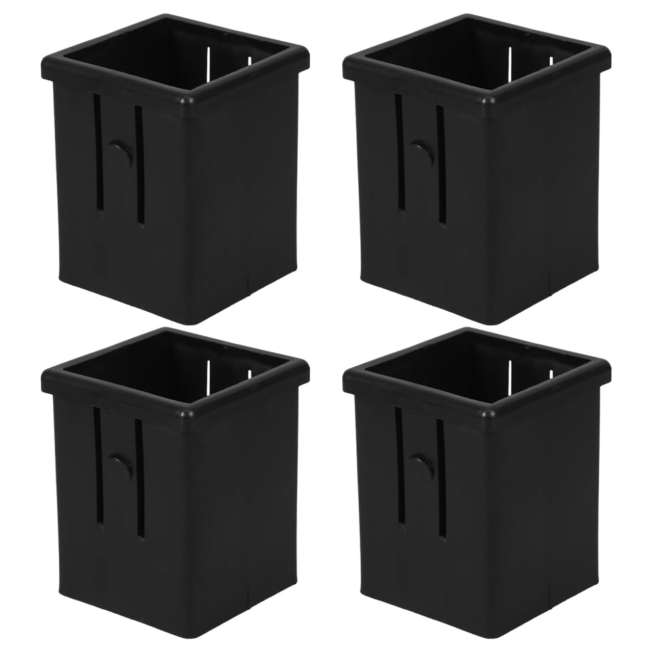 Mipcase 4Pcs Hollow Tube Inserts Sleeve Converter for Fitness Equipment Square Tube Inner Adapter 2.36X1.88X1.88In Smooth Sliding Bushing for Exercise Machines Stability Enhancer for Strength Training